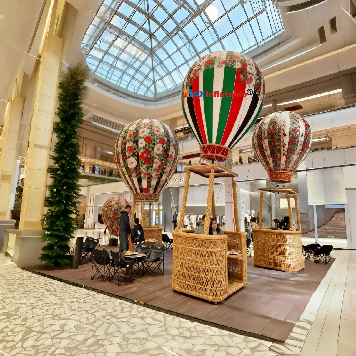 This Hot Air Balloon-Themed Cafe Offers Customizable Hot Air Balloons in Various Styles