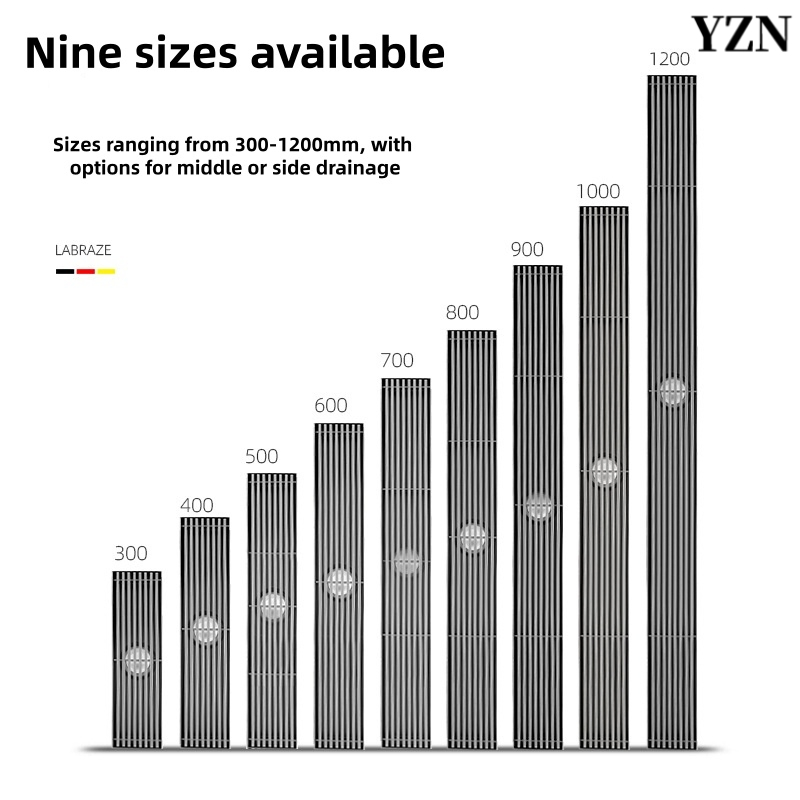 Стильный напольный трап для ванной и балкона