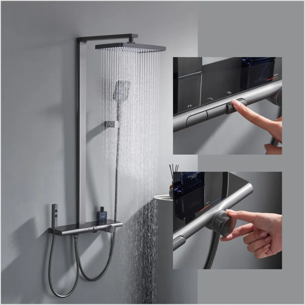 Factory Direct Selling Model 3015 Chrome Four Function Shower Kit Faucet System