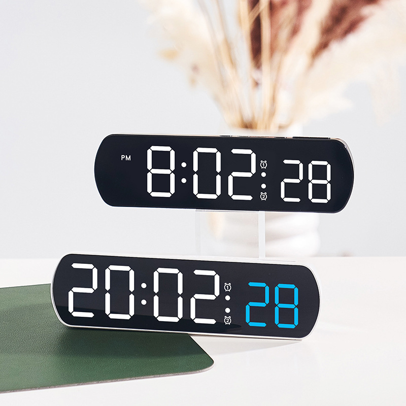 Sleek LED Alarm Clock with Temperature and Countdown Features