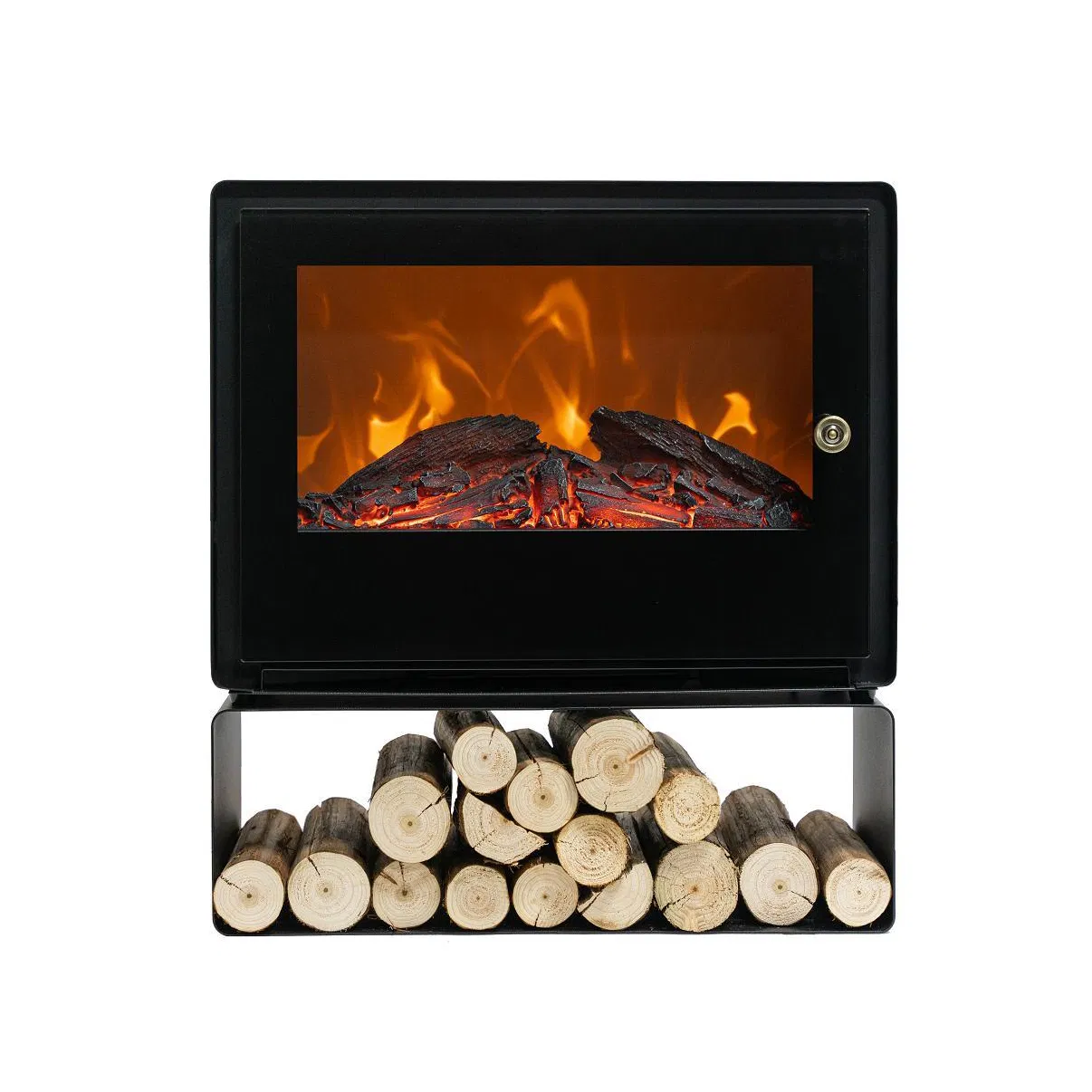 Home Decorative Fireplaces Device Heat Tempered Glass Anti-Fire Fire Place Fireproof Freestanding Fireplaces