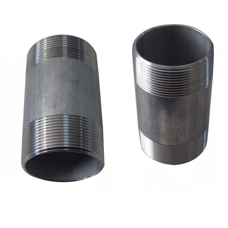 Manufacturer Carbon Steel Stainless Steel 304 316 Pipe Nipple Barrel Nipple Thread Pipe Fitting