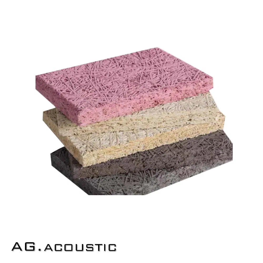 AG. Acoustic Noise Reduction Material Colored Wooden Fiber Cement Sound Insulation Panels