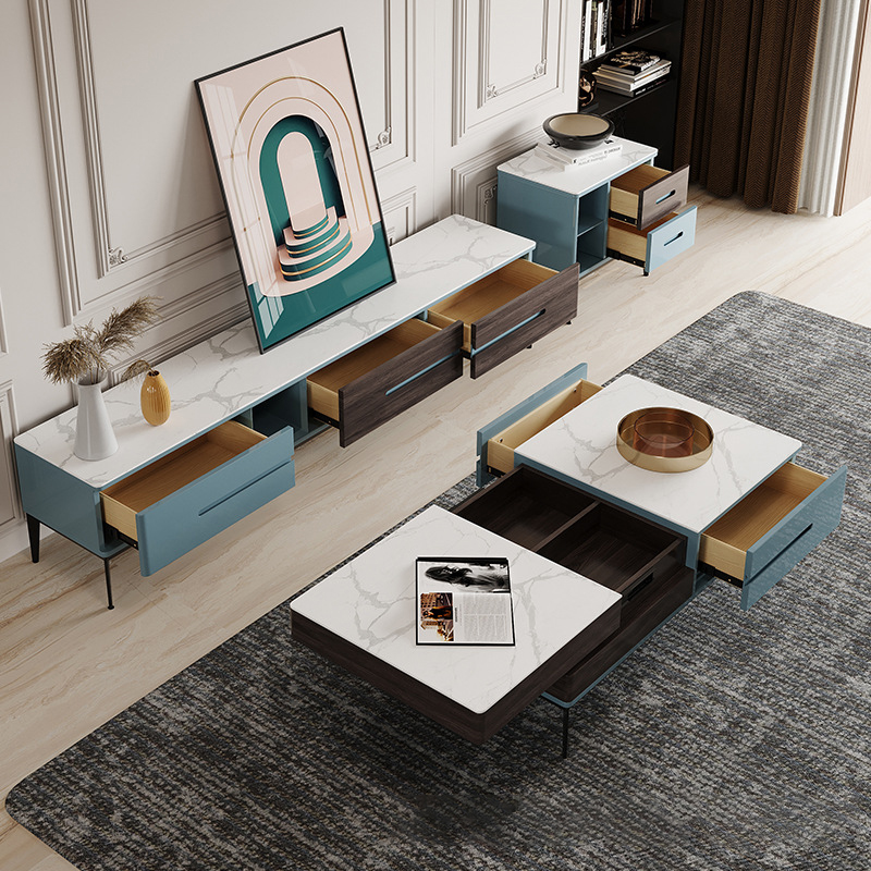 Комплект мебели для гостиной тумба под ТВ журнальный столик