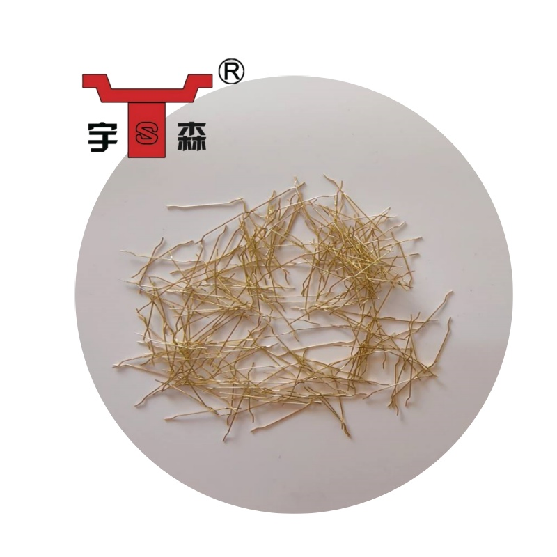 2850MPa Tensile Strength Micro Copper Coated Steel Fiber