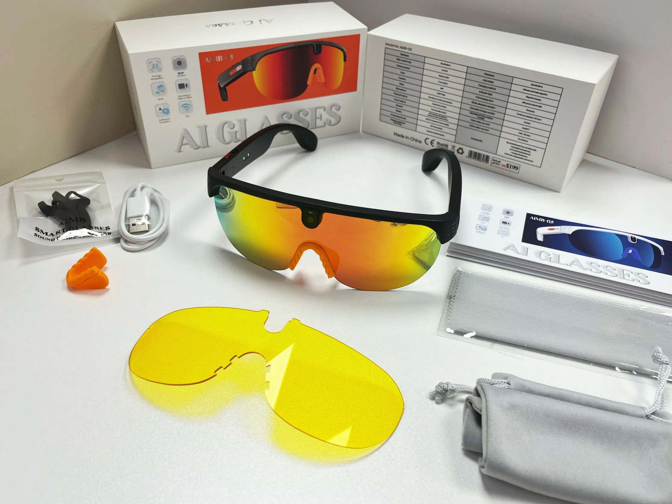 Умные очки для велоспорта Esaker G5 с AI и аудио