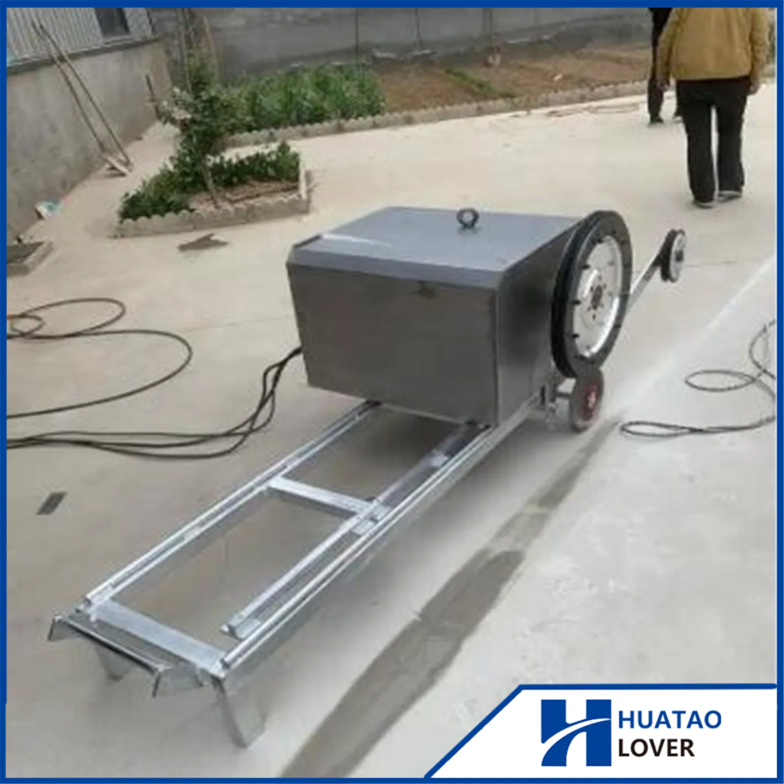 Рельсовая алмазная пила с регулируемым углом для мрамора