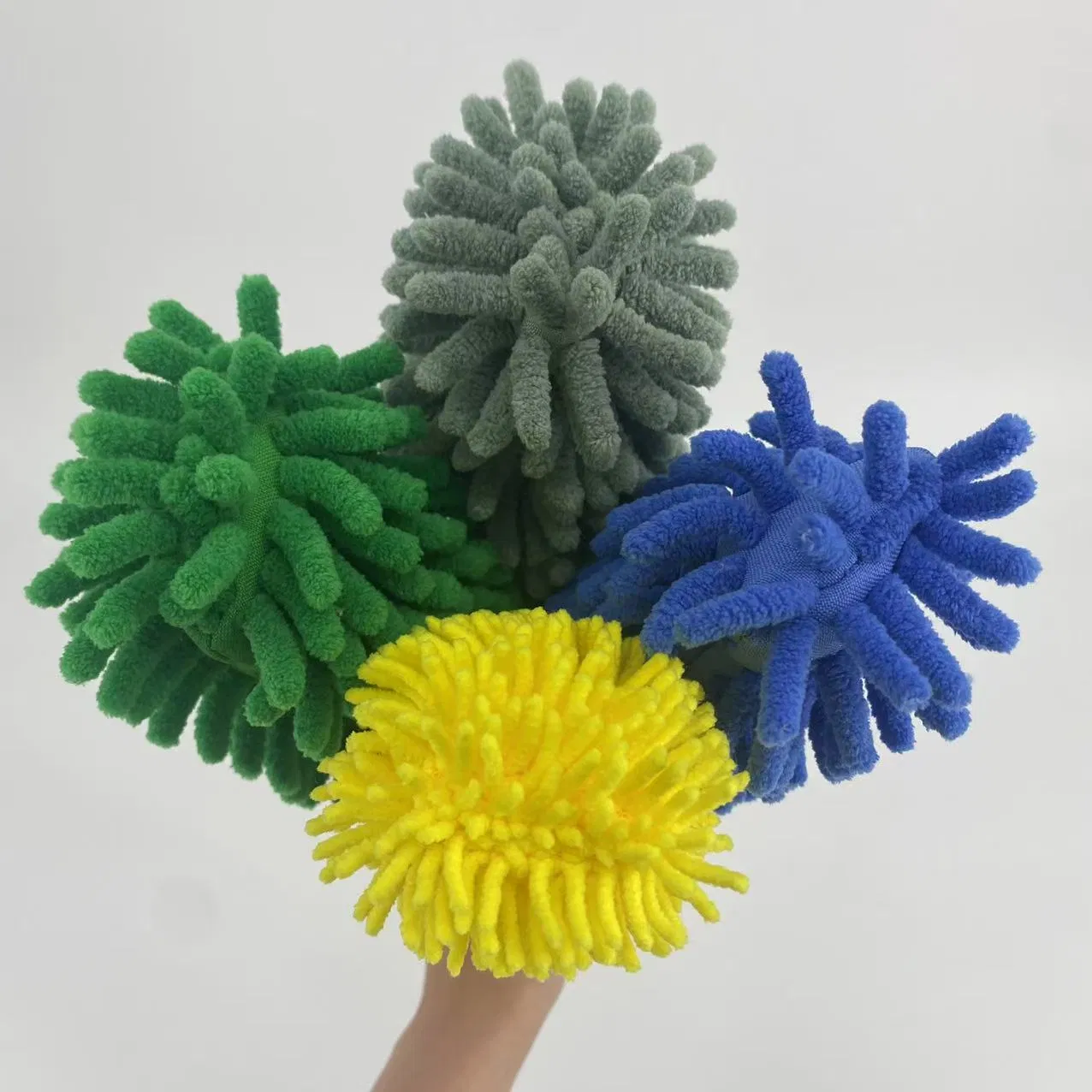 Home Cleaning Mini Chenille Duster with Stainless Steel Handle Microfiber Duster for Cleaning, Clean up Hand Washable Dusters