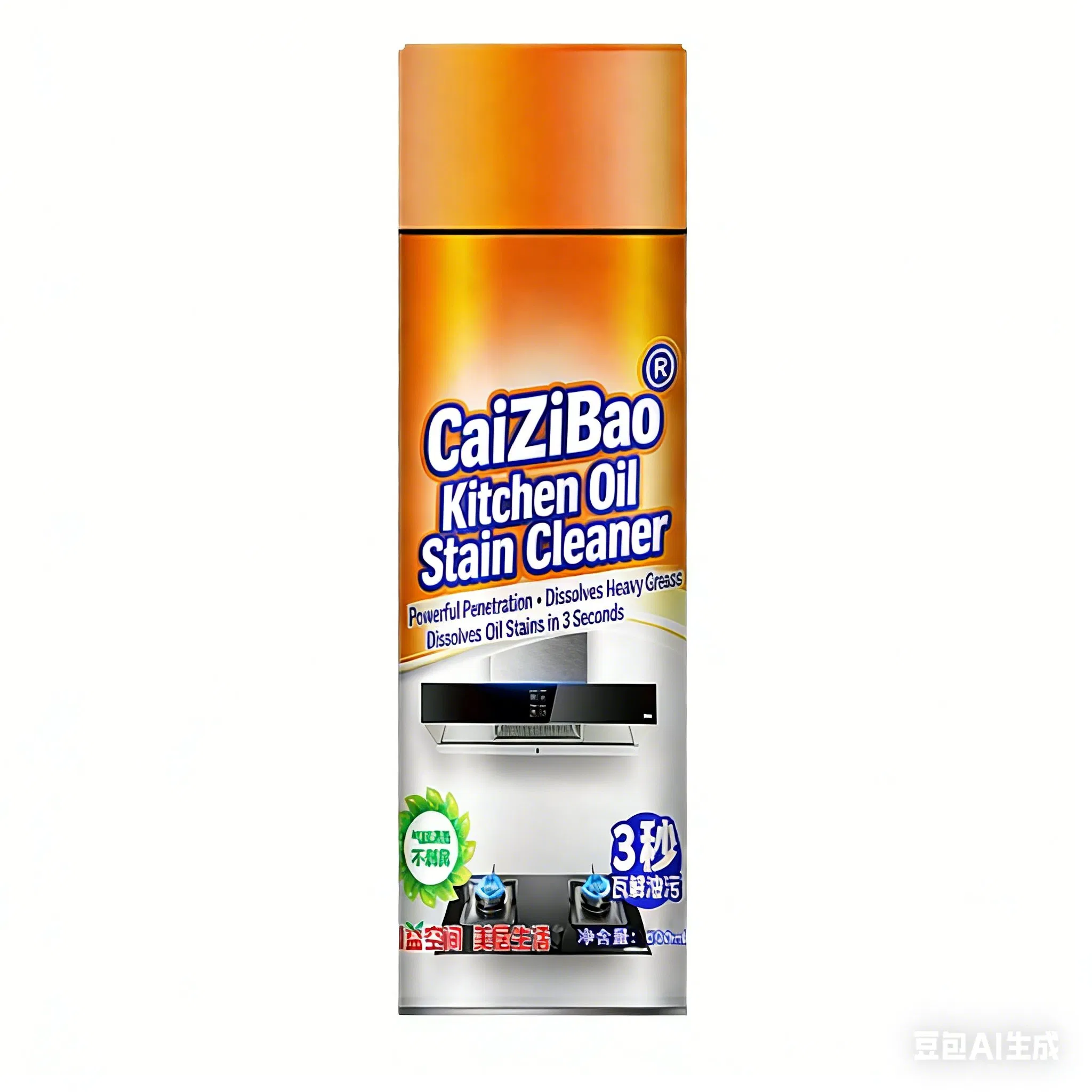 Heavy Duty Kitchen Foam Cleaner, Powerful Degreaser Spray