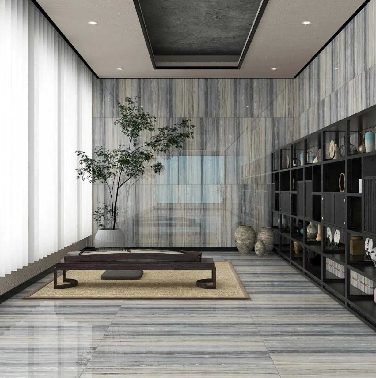 Building Material Luxury 600*1200mm Glazed Polish Porcelain Flooring Wall Tile