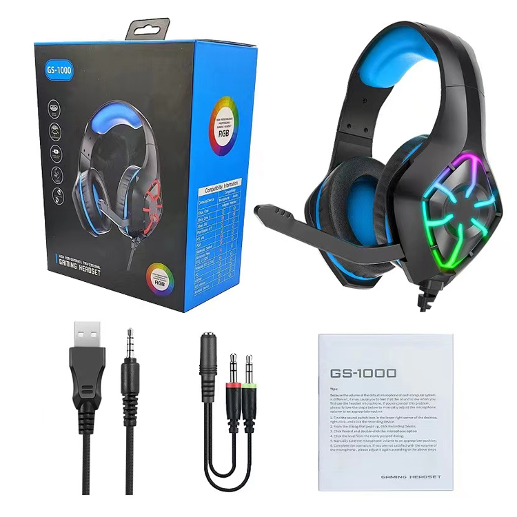 Игровая гарнитура с шумоподавлением 7.1 и RGB-подсветкой