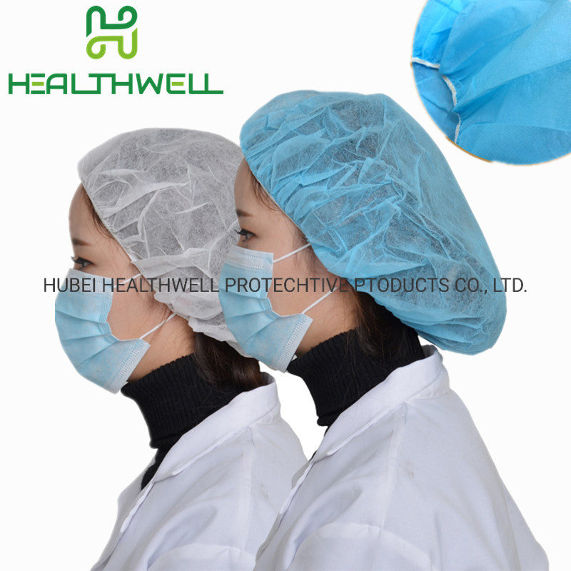 Disposable Bouffant Cap 10GSM Non Woven Materials