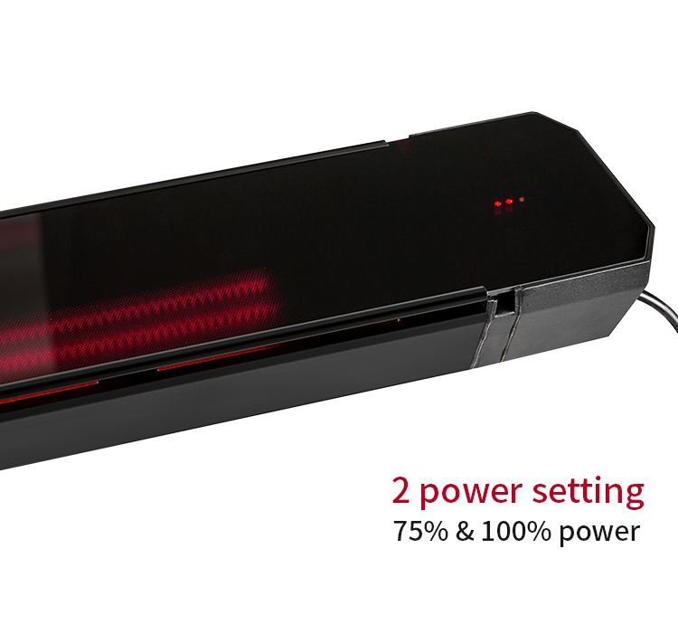 Manufacturer 2200watt Energy Efficient Glass Digital Ceramic Heater
