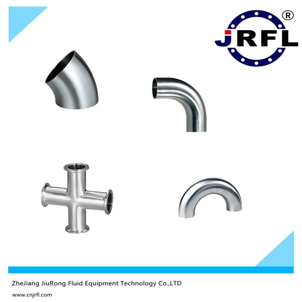 Factory Hot Sale Thread Stainless Steel Sanitary Pipe Fittings Manufacturer OEM Elbow Tee Nipple Union