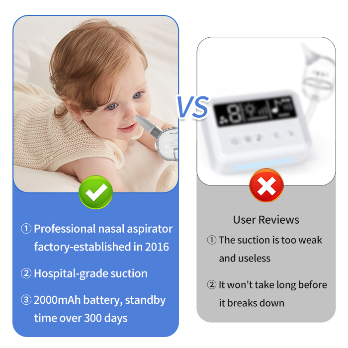 Upgraded Strong Power Baby Electric Nasal Aspirator Logo Custom