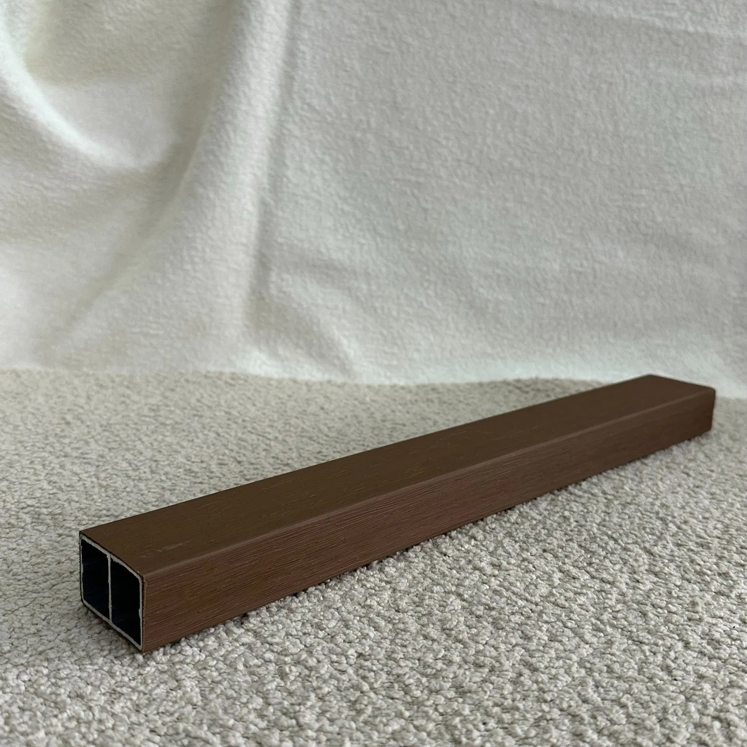 Customizable WPC Louver System 50mm by 30mm Made-to-Order Length Color Matching Service