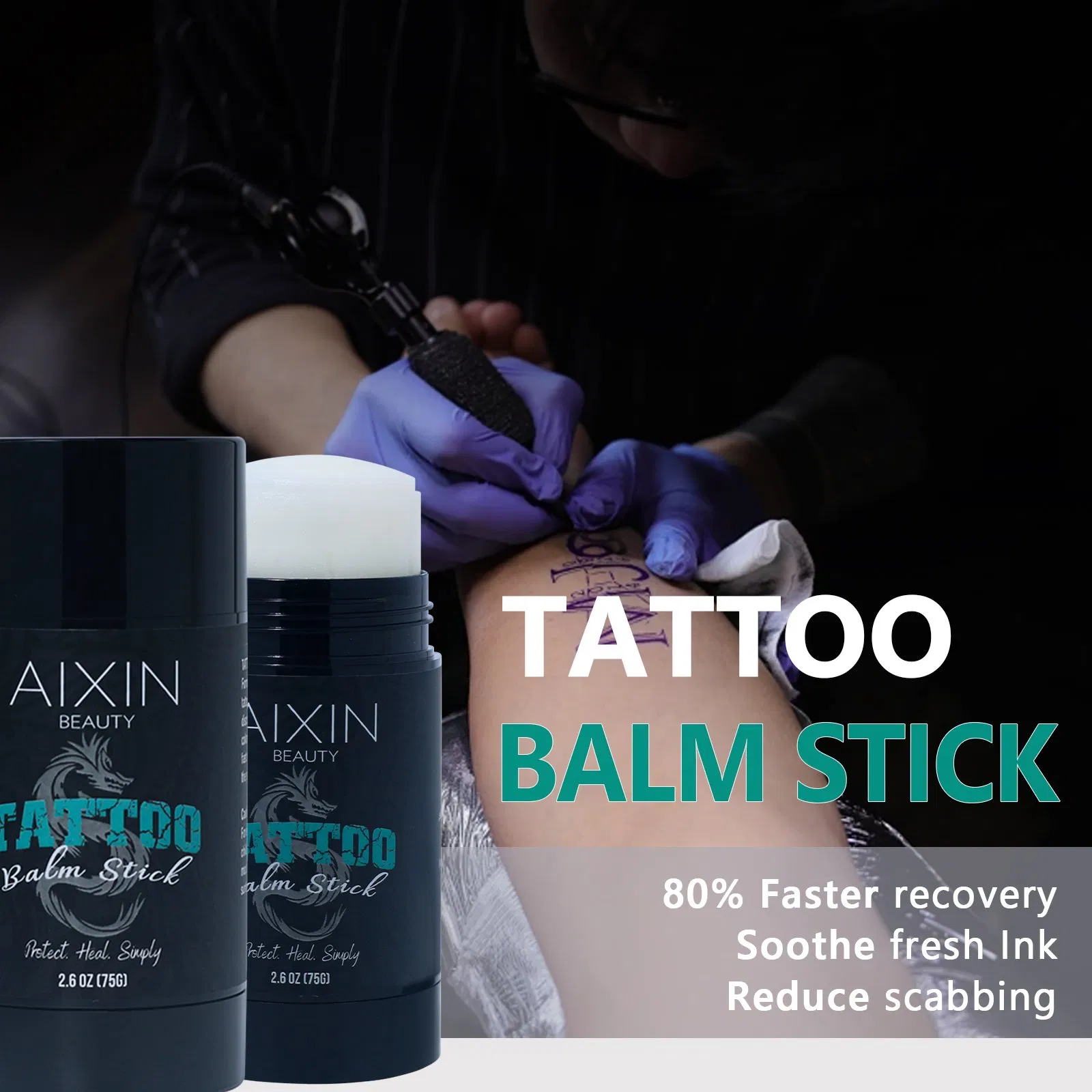 Beauty Cosmetics Skin Care Moisturize Protect Heal Repair Skin Tattoo Aftercare Stick