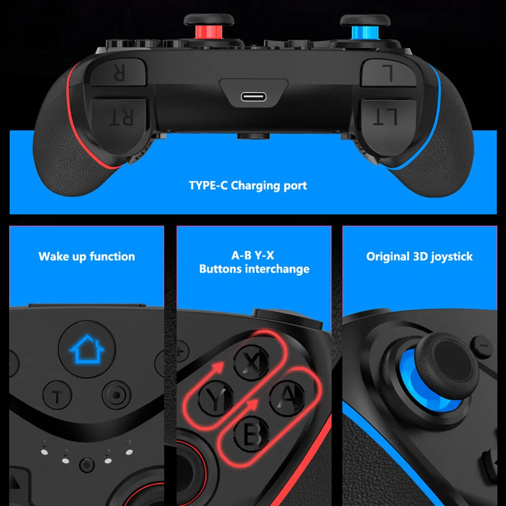 Беспроводной геймпад для PS3, Switch, ПК и Android