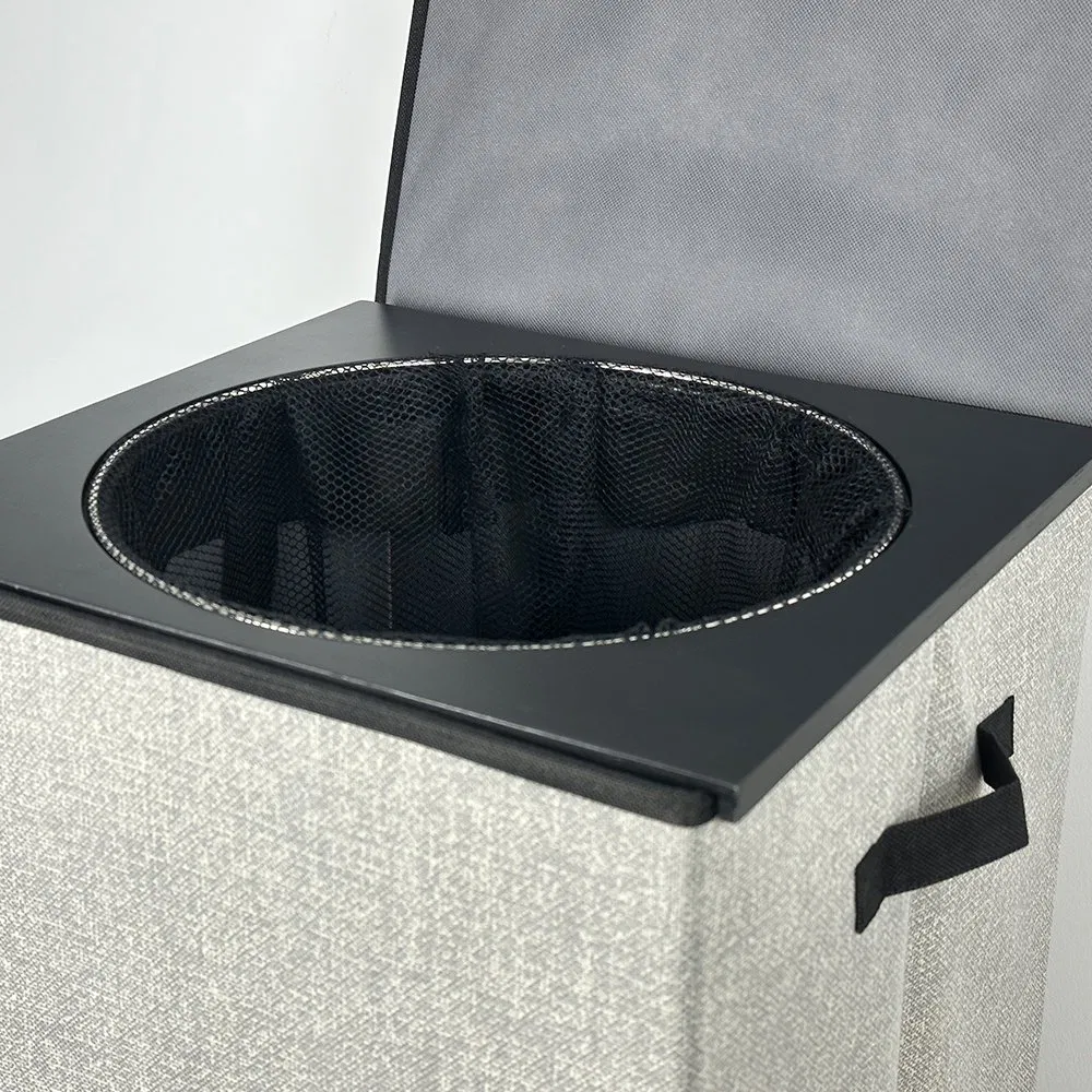 Large Foldable Laundry Basket for Home Use with Detachable Bag and Lids