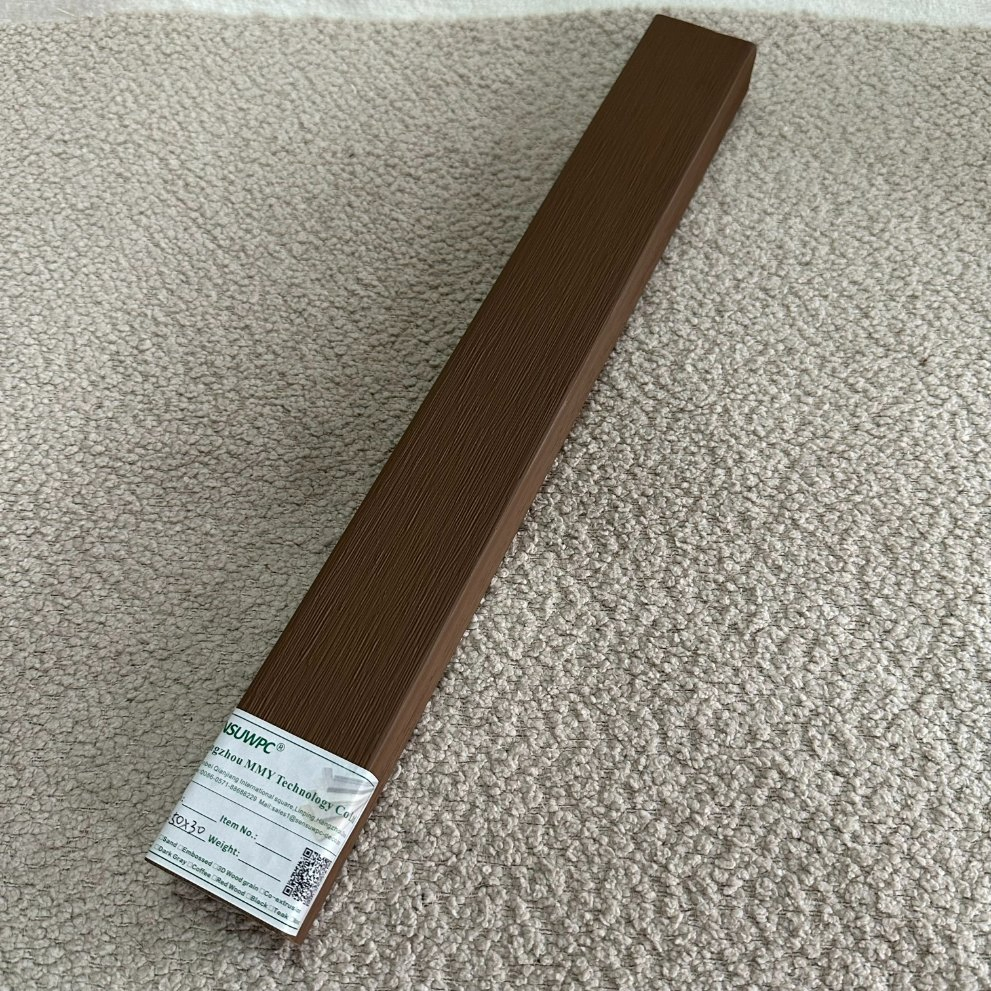 Customizable WPC Louver System 50mm by 30mm Made-to-Order Length Color Matching Service