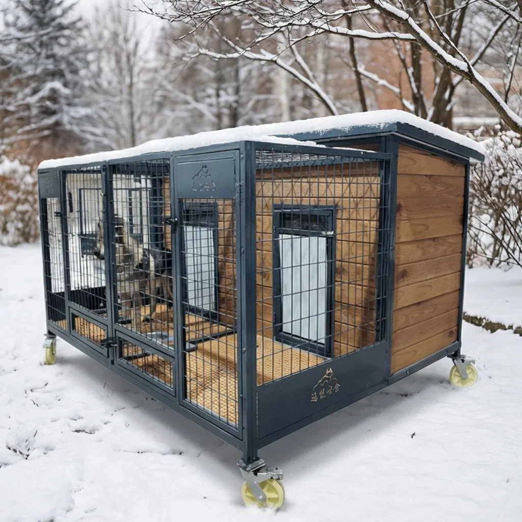 Ventilated Solid Wood Dog House for Exclusive Outdoor Spaces
