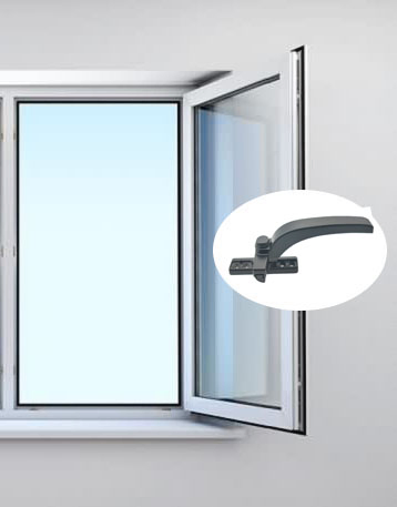 Window Hardware Aluminum Alloy Window Handle Aluminum Handle with Screws