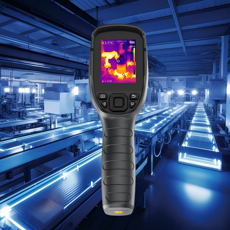 Portable Thermal Imaging Camera with Intelligent Image Algorithm for Industrial Temperature Measurement