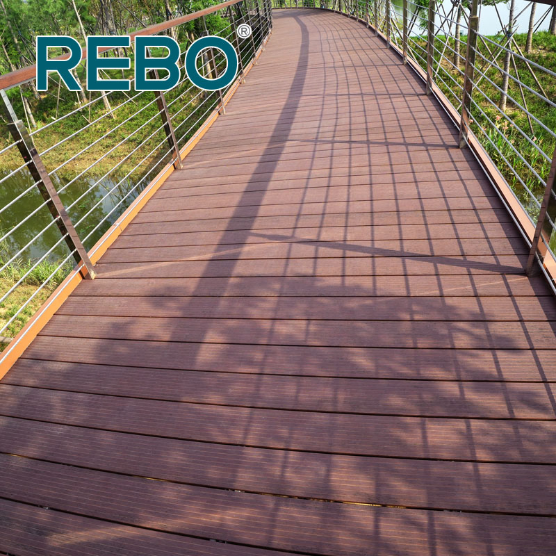 Fire Resistance Outdoor Moso Strand Woven Bamboo Decking Flooring