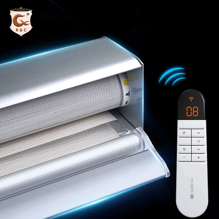 Manufacture Customized Size Zebra Blinds Shade Window Motorized Zebra Blinds