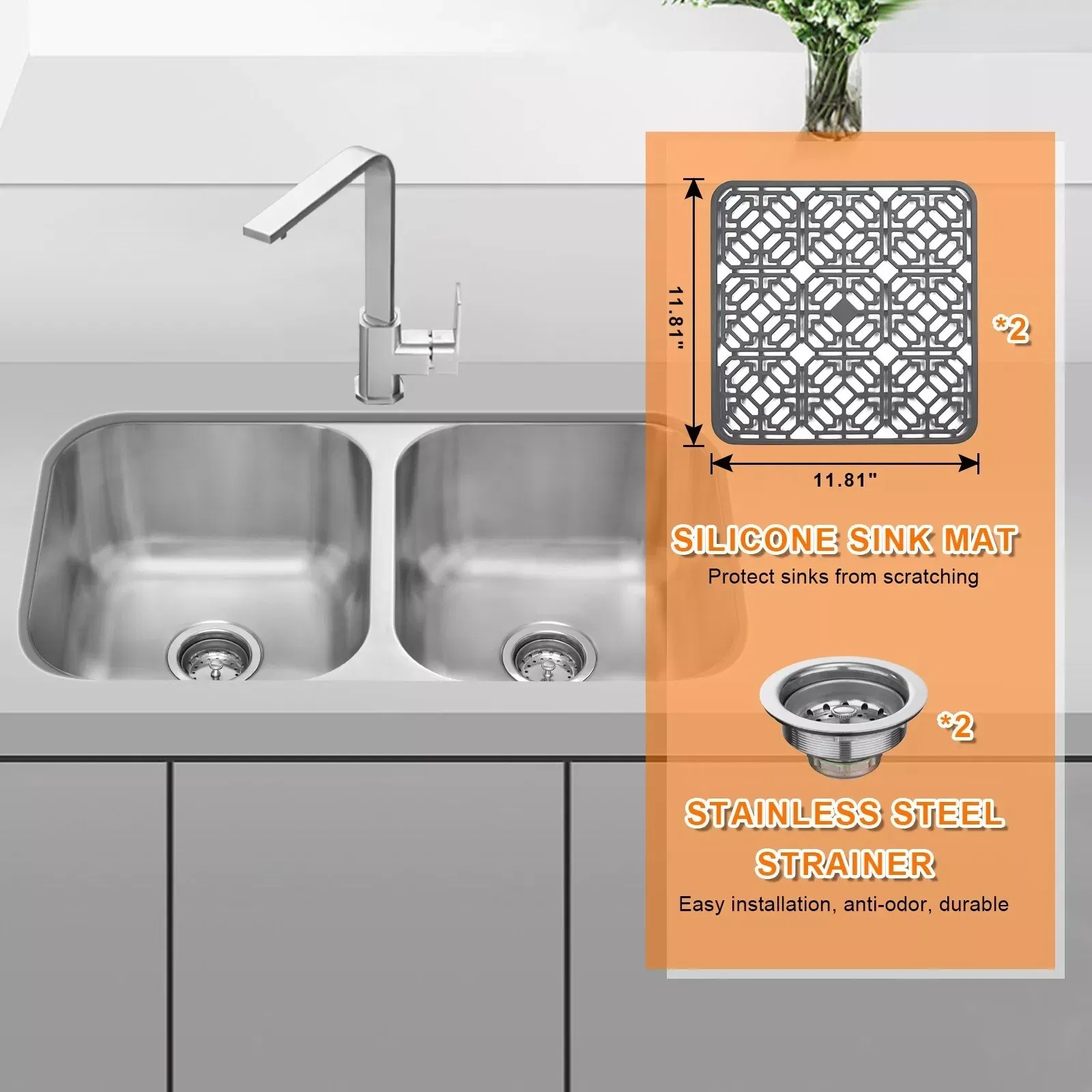 Hot-Sale Stainless Steel Kitchen Sink for Kitchen Ware