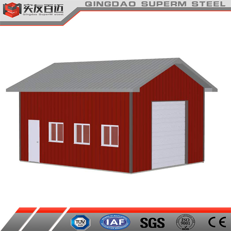 Esay Install Factory Price Customizable Prefabricated Steel Structure Home Garage