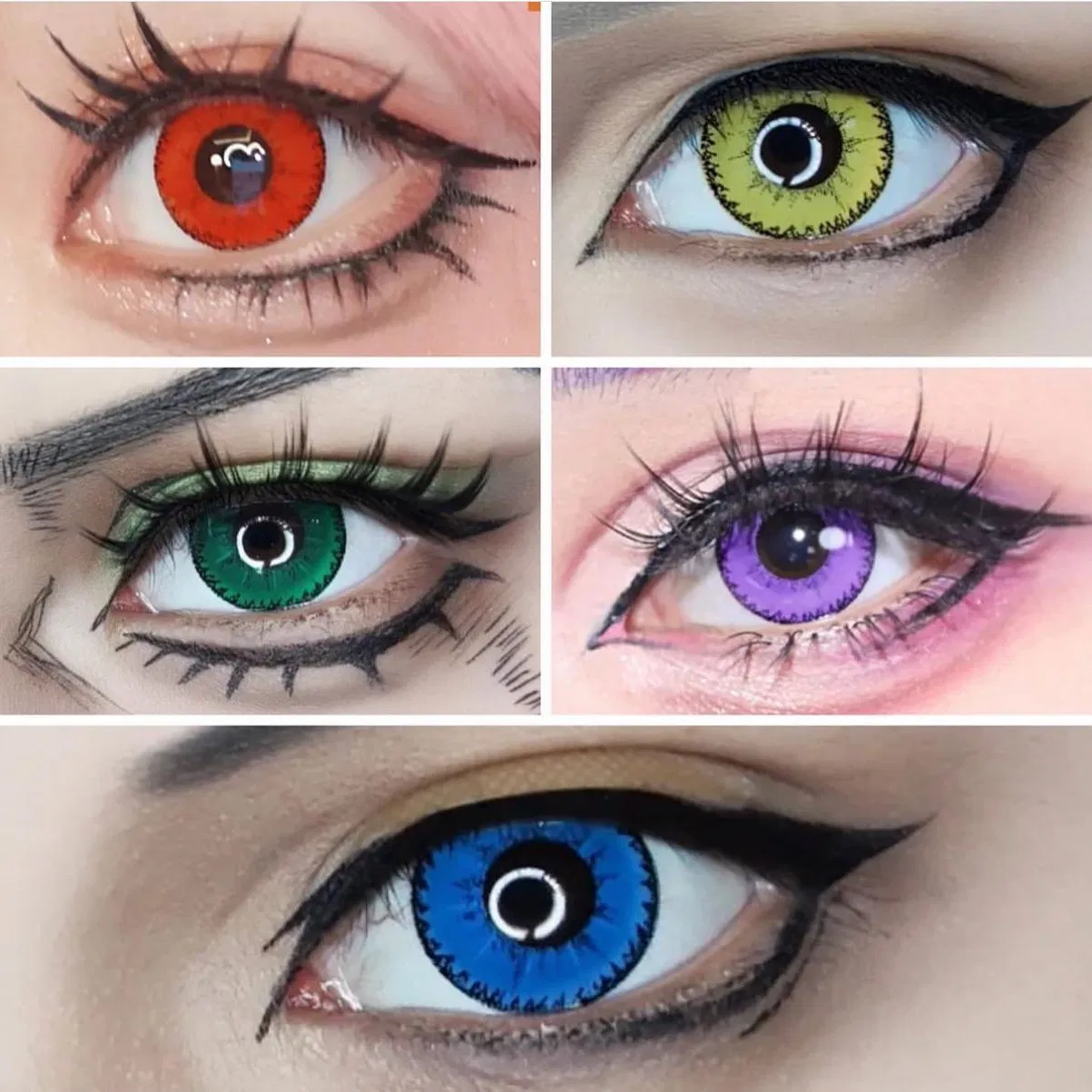 New Arrival 1pair Cosplay Series Death Eye Contact Lenses for Halloween Scare Lenses Contacts Color Lens