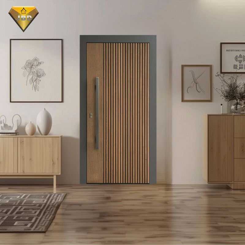 Custom Interior Modern WPC Waterproof Wood Room Wooden Door for House