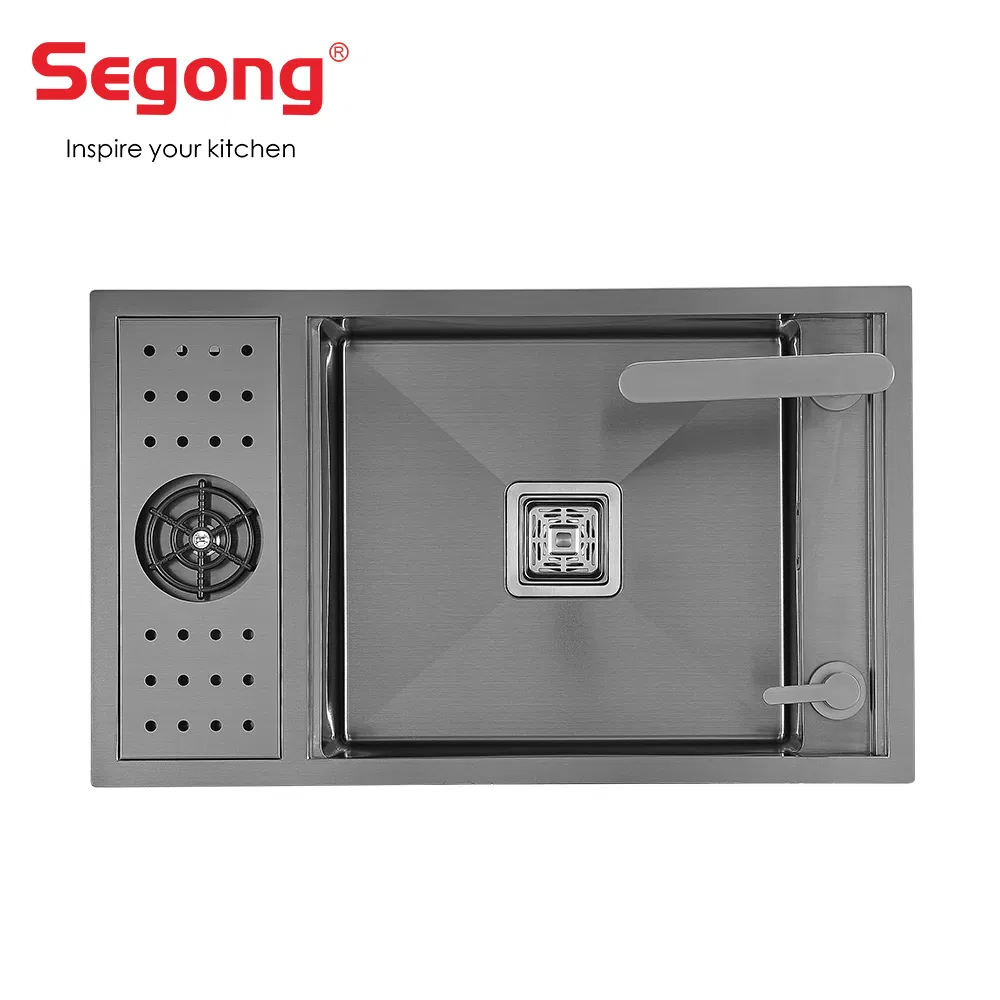 Creative Design Stretch Drain SUS304 Stainless Steel Hidden Kitchen Sink