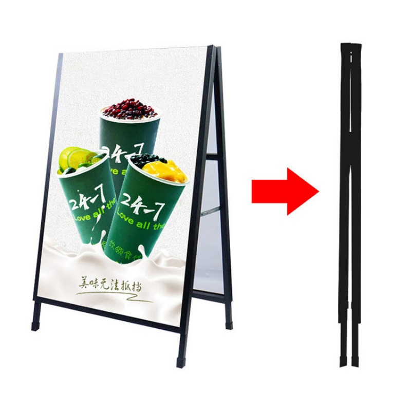 Foska Good Quality 60X90cm Metal Exhibition Stand Single Side Double Side Outdoor Poster Display Stand for Display