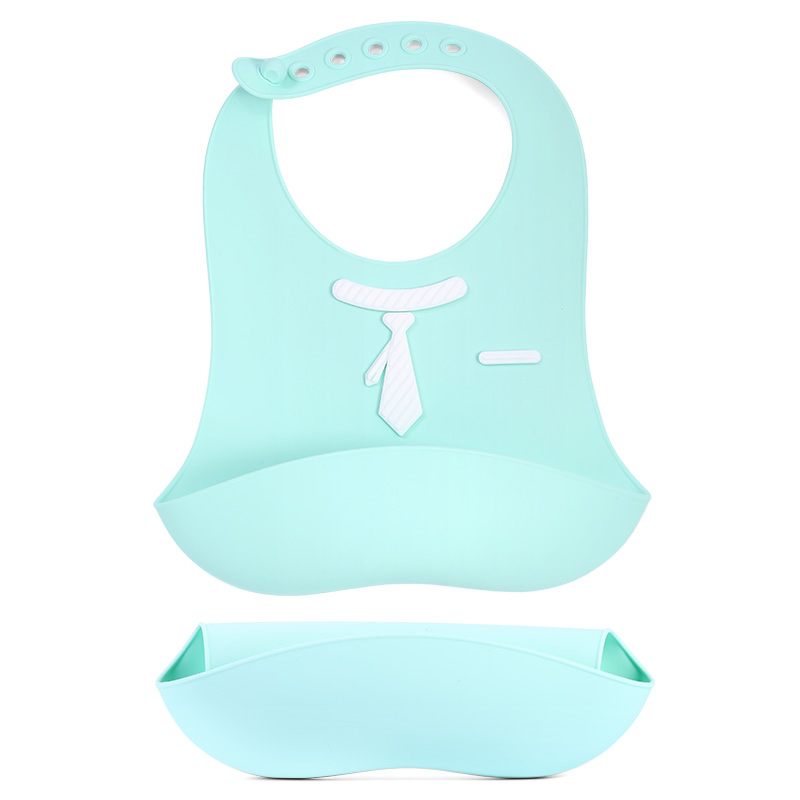 Food Grade Silicone Baby Bib Safe for Ingestion Complements Baby Tops for Small Tots