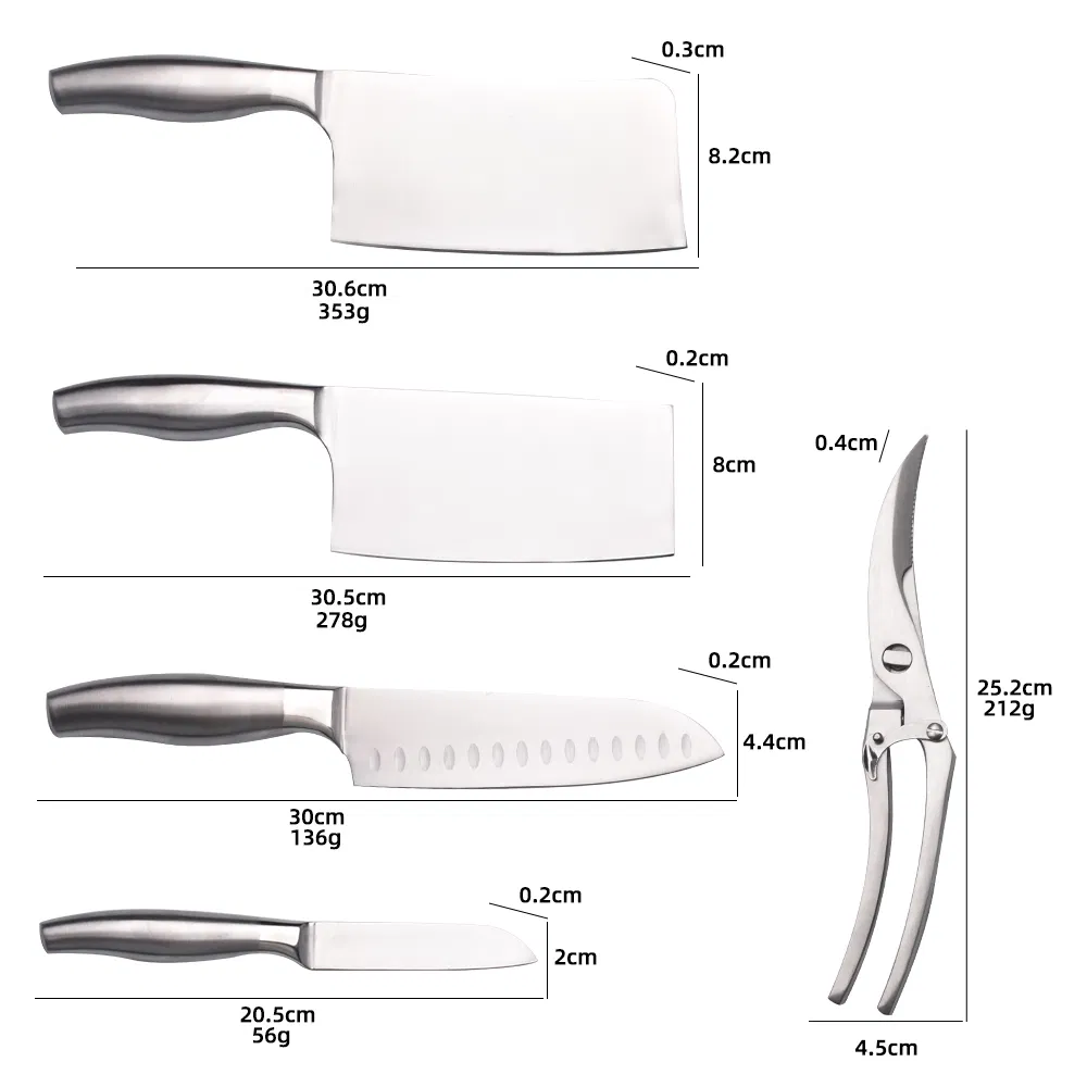 Набор профессиональных ножей для шеф-повара, 5 предметов