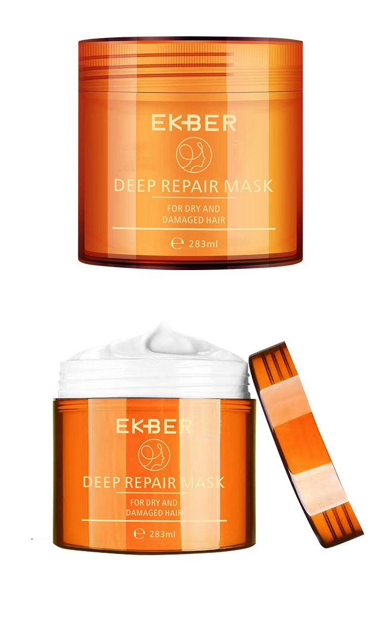 New Formula Ekber Vegan Macadamia Oil Nourishing Dyed Perm Argan Oil Fast Absorbed Keratin Collagen Hair Mask