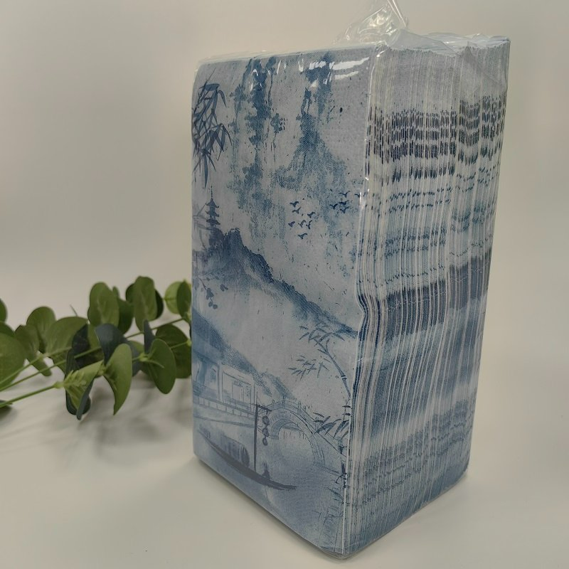 Customized Printable Logo Restaurants Bars Disposable Food Grade Napkin Paper Commercial