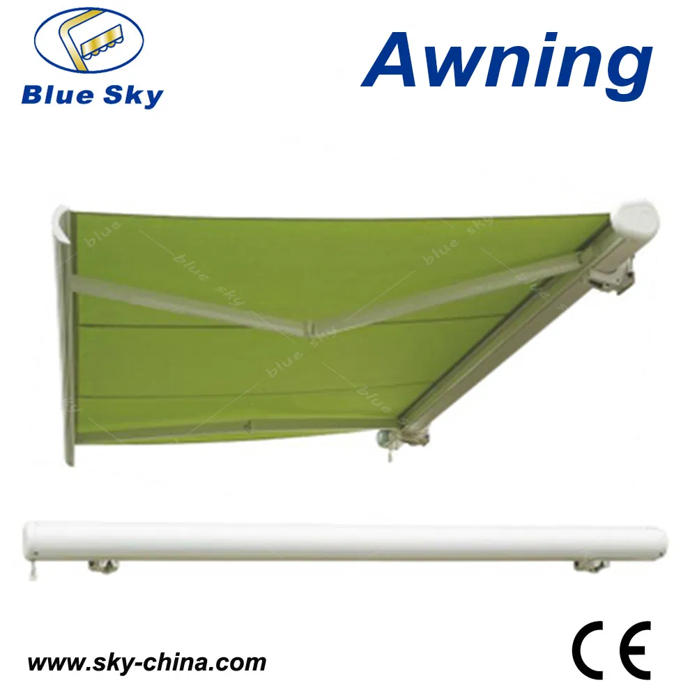 Balcony Electric Polyester Retractable Awning Full Cassette Awning Gazebo Motorized Awning (B4100)
