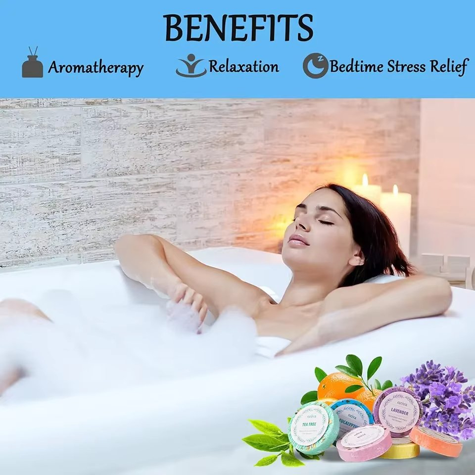 Handmade Vegan Aromatherapy Shower Steamers Set for Self Care Shower Steamers