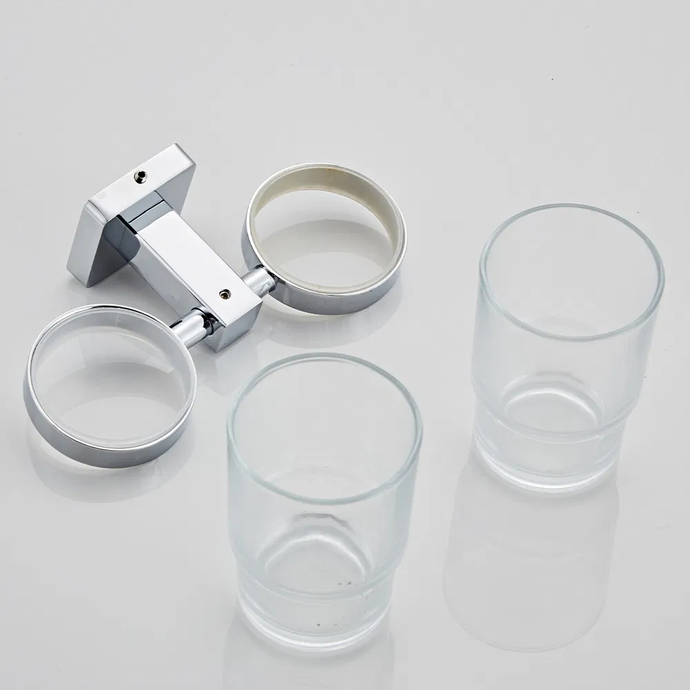 Настенный держатель для двух зубных щеток из нержавеющей стали