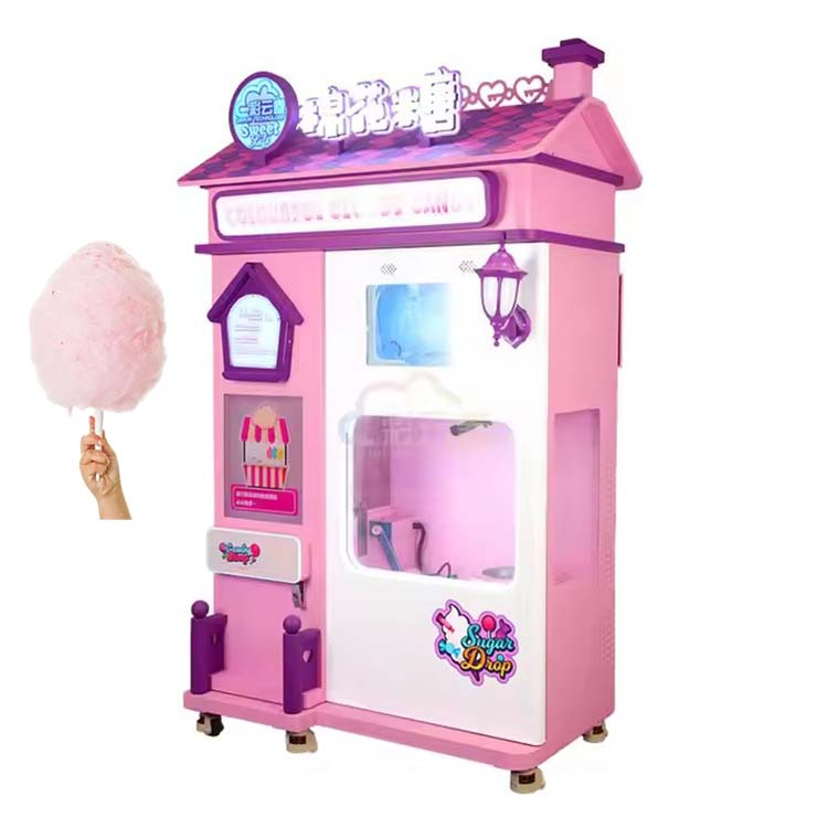 Wholesale Automatic Production Commercial Coin Operation Cotton Candy Vending Machine for Sale