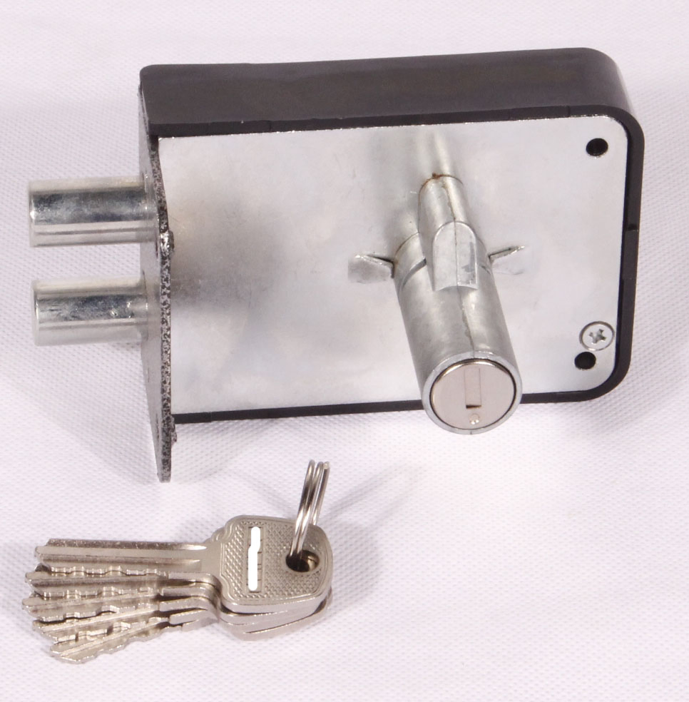 Fixed Cylinder Zamki Night Latch High Security Anti-Theft Rim Door Lock