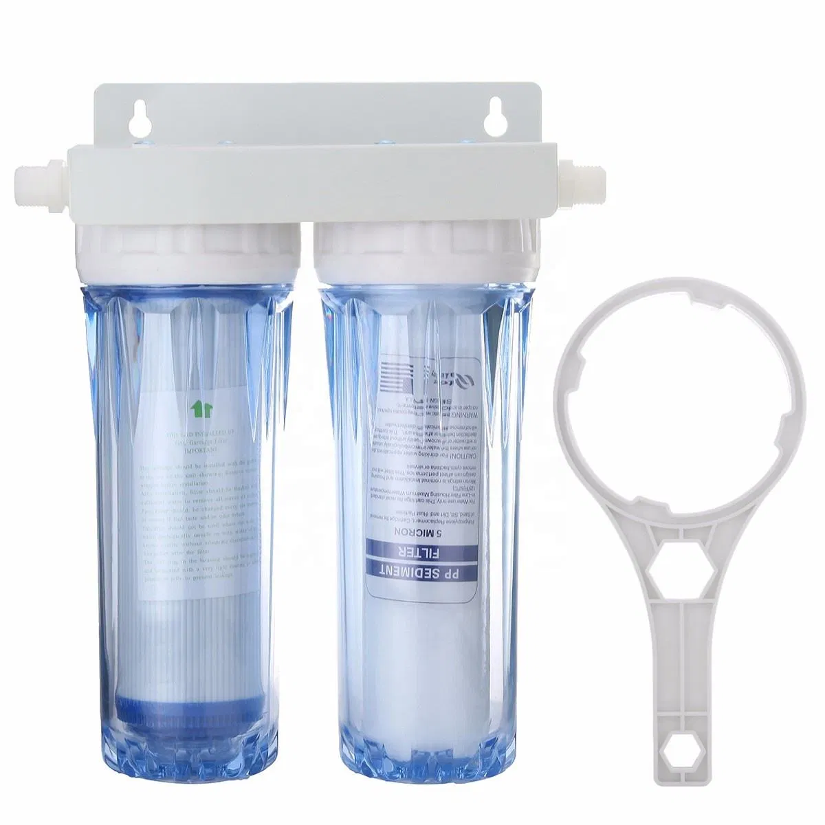 2 Stage 20 Inch Plastic Big Blue Water Filter Housing