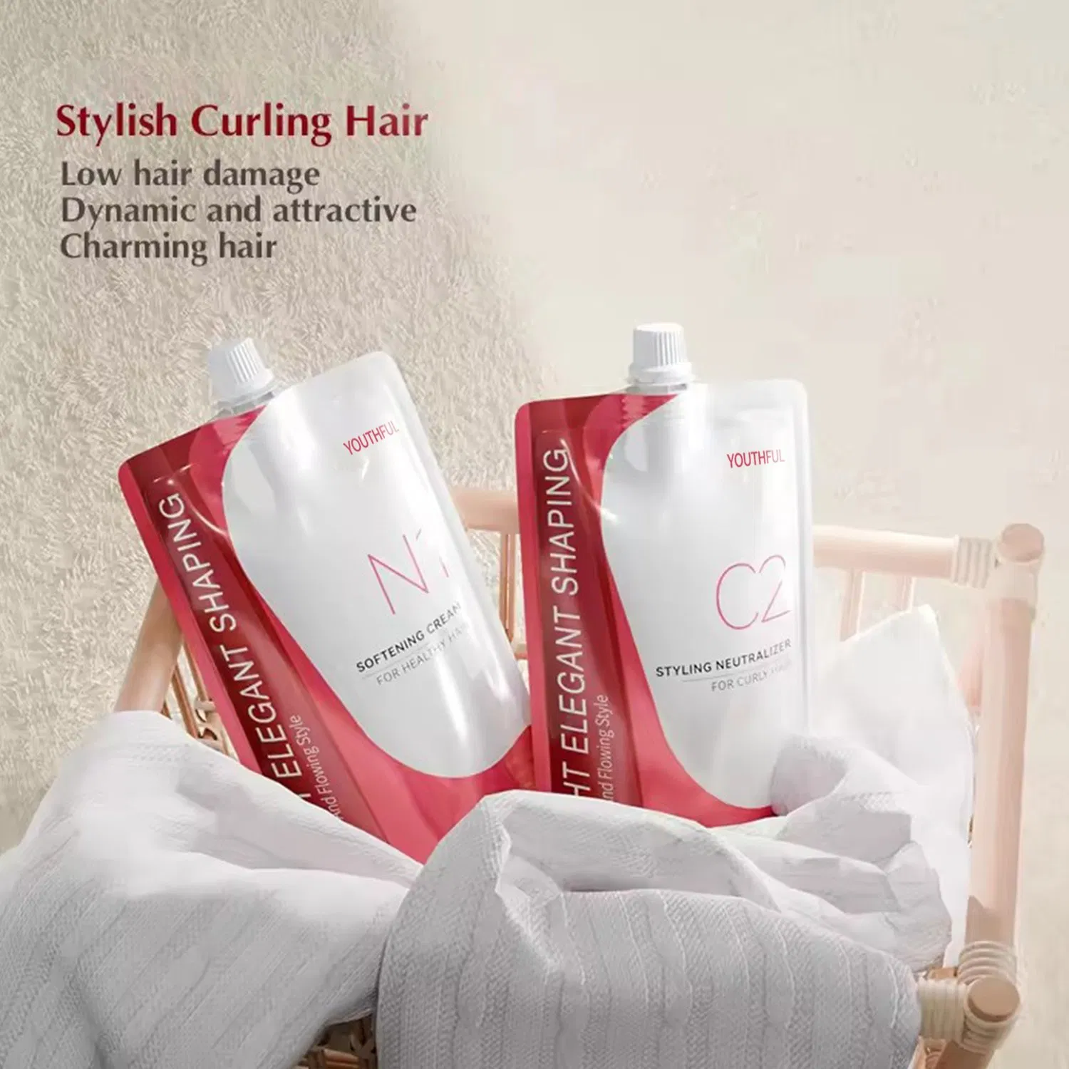 Professional Salon Permanent Hair Curling Cream