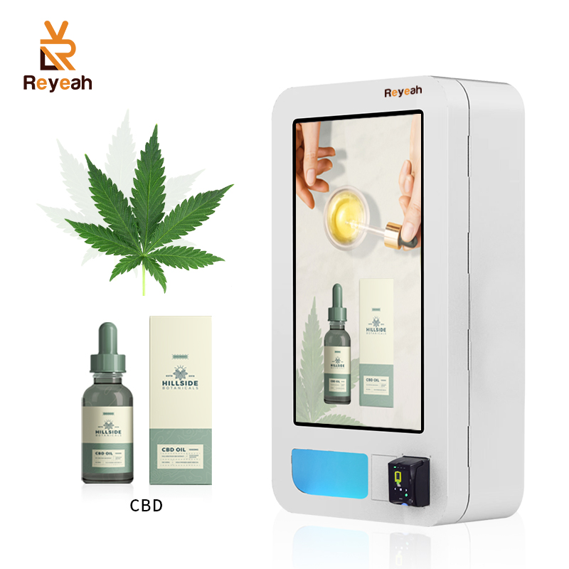 Small Wall Mounted Touch Screen Vapes Vending Machine for Tobacco with Card Reader