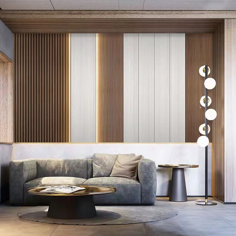 Home Bedroom Living Room Decorativo Panel De Pared WPC Indoor Outdoor Panel Cladding Sheet 3D Wall Panel