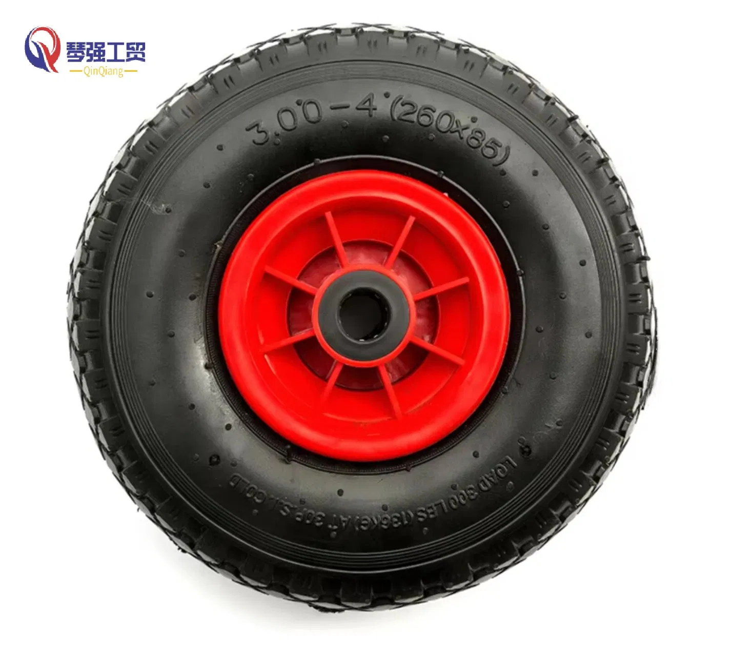 10 Inch 3.00-4 Heavy Duty Pneumatic Wheel Barrow 10" Tyre 260X85 Bent Valve Wheelbarrow Wheel Hand Trolley Wheel