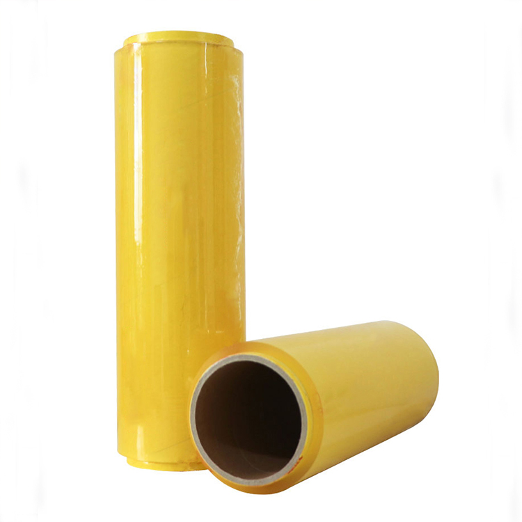 10-15mic 30-50cm Width Jumbo Roll OEM ODM Foodgrade PVC Cling Film Wrap Stretch Film Food Fresh Film for Meat Packing